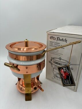 Copper 2 Qt. Cheese & Chocolate Fondue Set